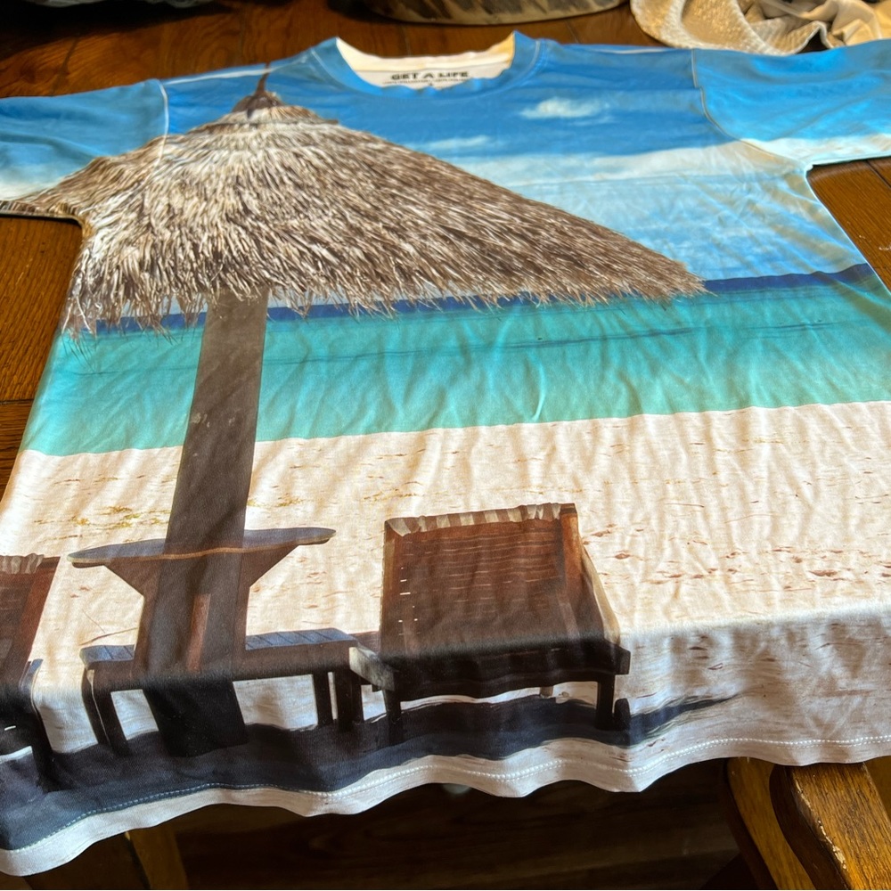 Get a life size small men’s t shirt polyester